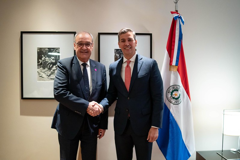 Reunión del presidente Santiago Peña con Guy Parmelin, Vicepresidente de Suiza