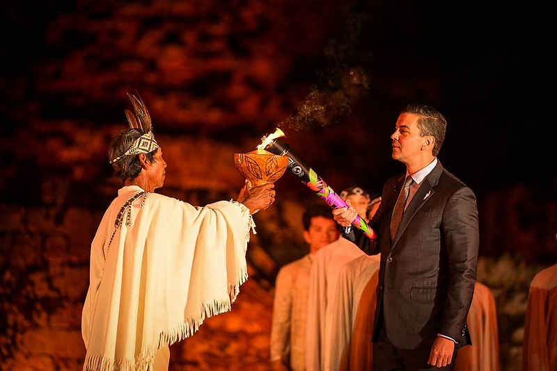 Encendido del fuego panamericano