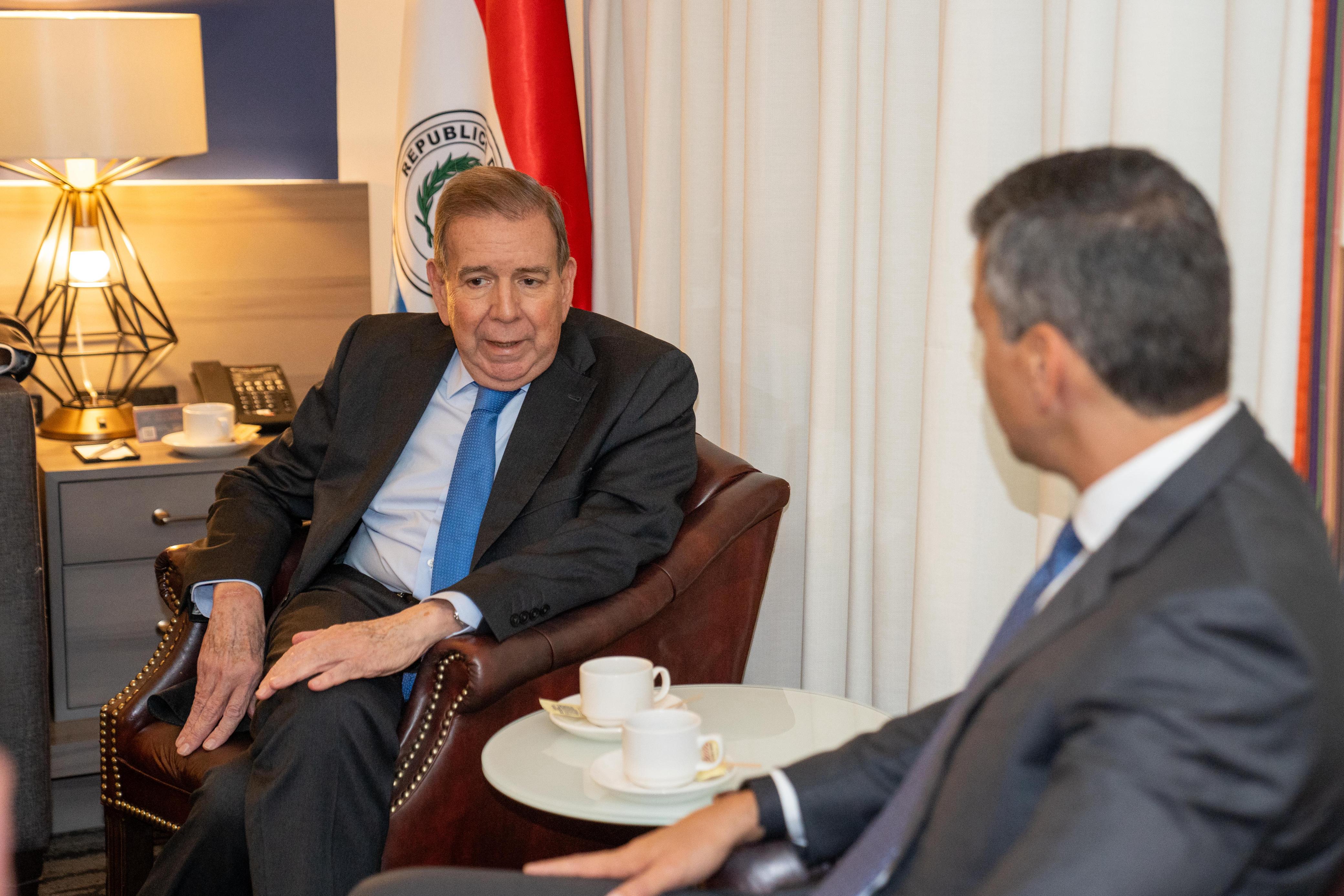 Presidente Peña se reunió con Edmundo González Urrutia: “Veo el compromiso del gobierno paraguayo para trabajar por la libertad en Venezuela”