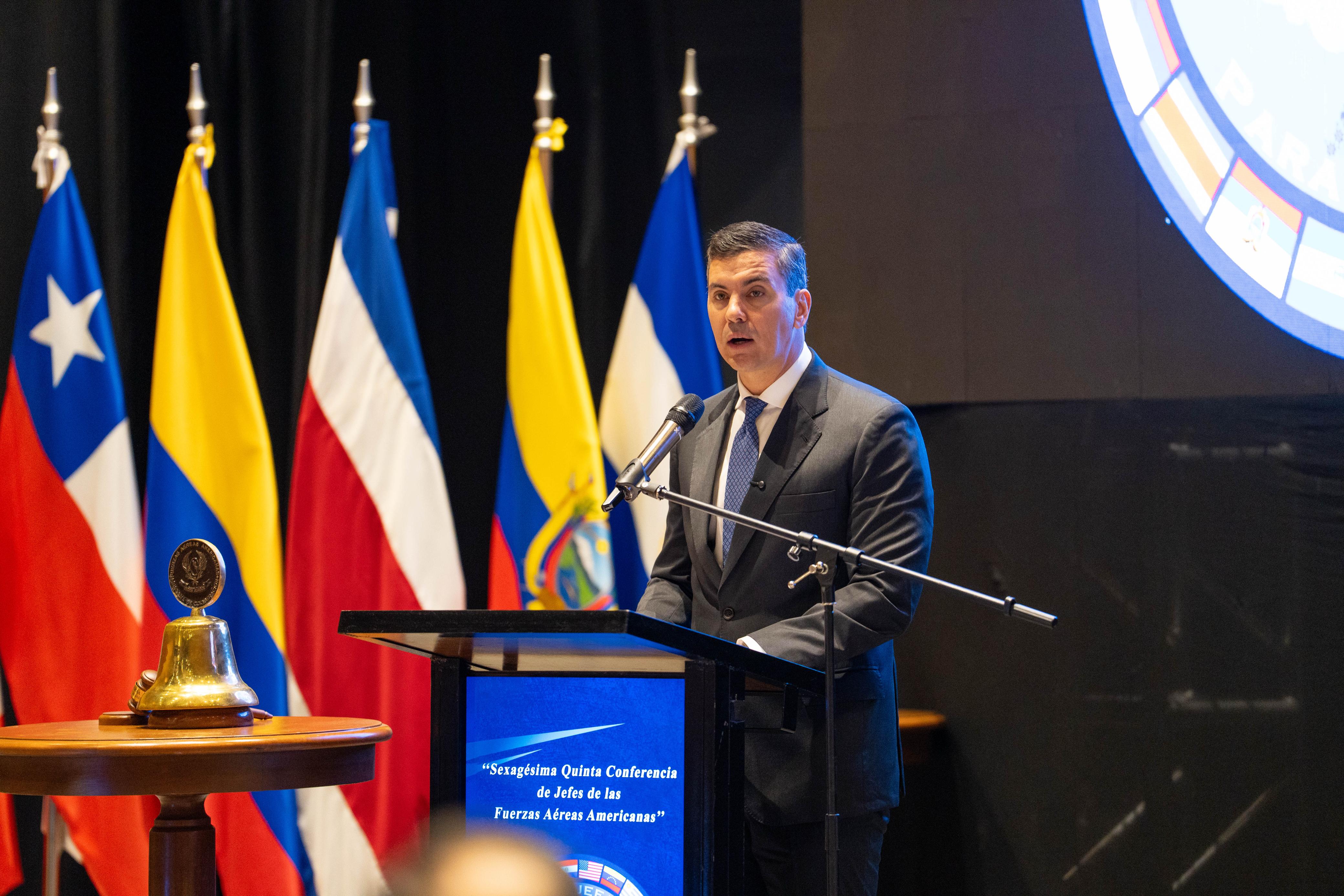 El presidente Peña reafirmó el compromiso de Paraguay con la seguridad y la paz regional en la 65 Conferencia de Jefes de Fuerzas Aéreas Americanas