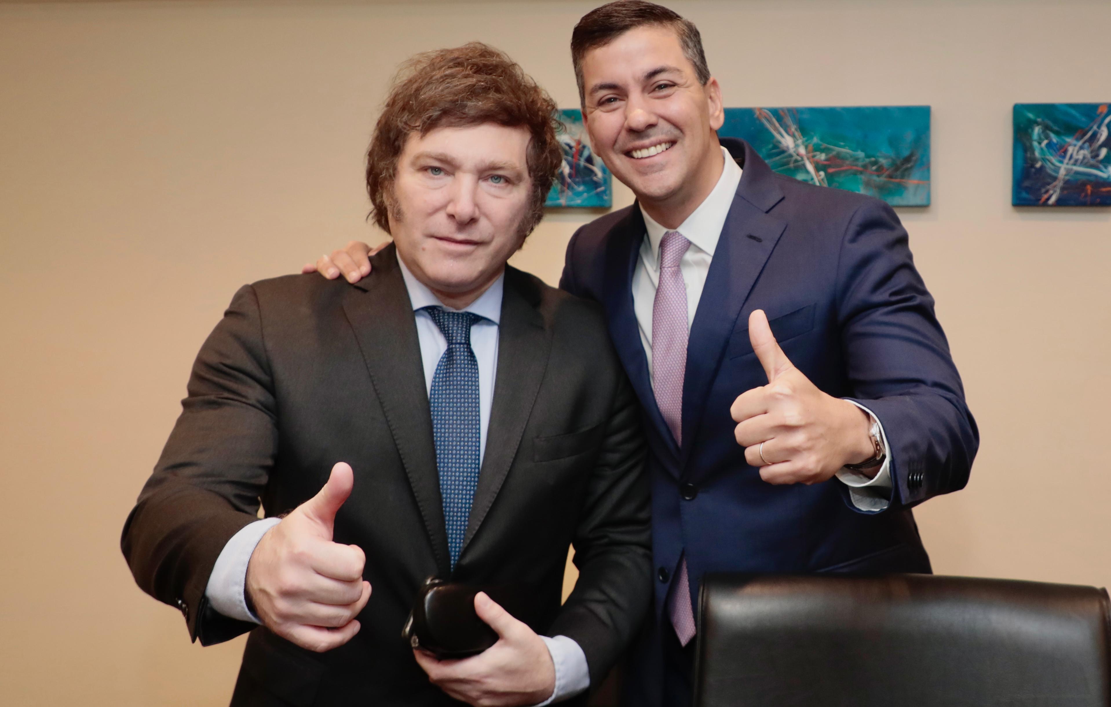 Presidente Peña se reúne con Milei y anuncia nueva etapa en relación con Argentina