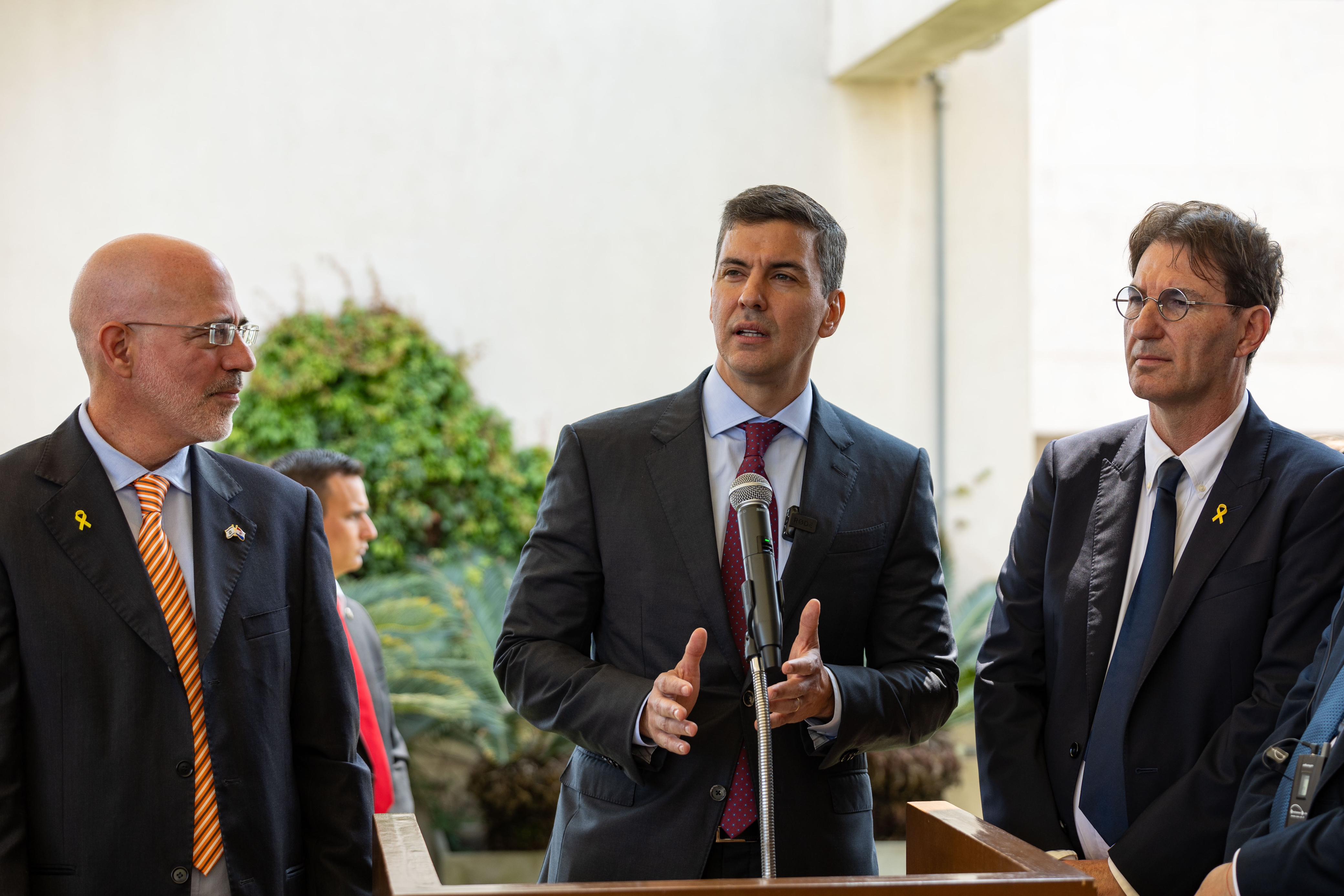 Presidente Peña reafirma lazos con Israel en apertura de Embajada Presidente Peña reafirma lazos con Israel en apertura de Embajada