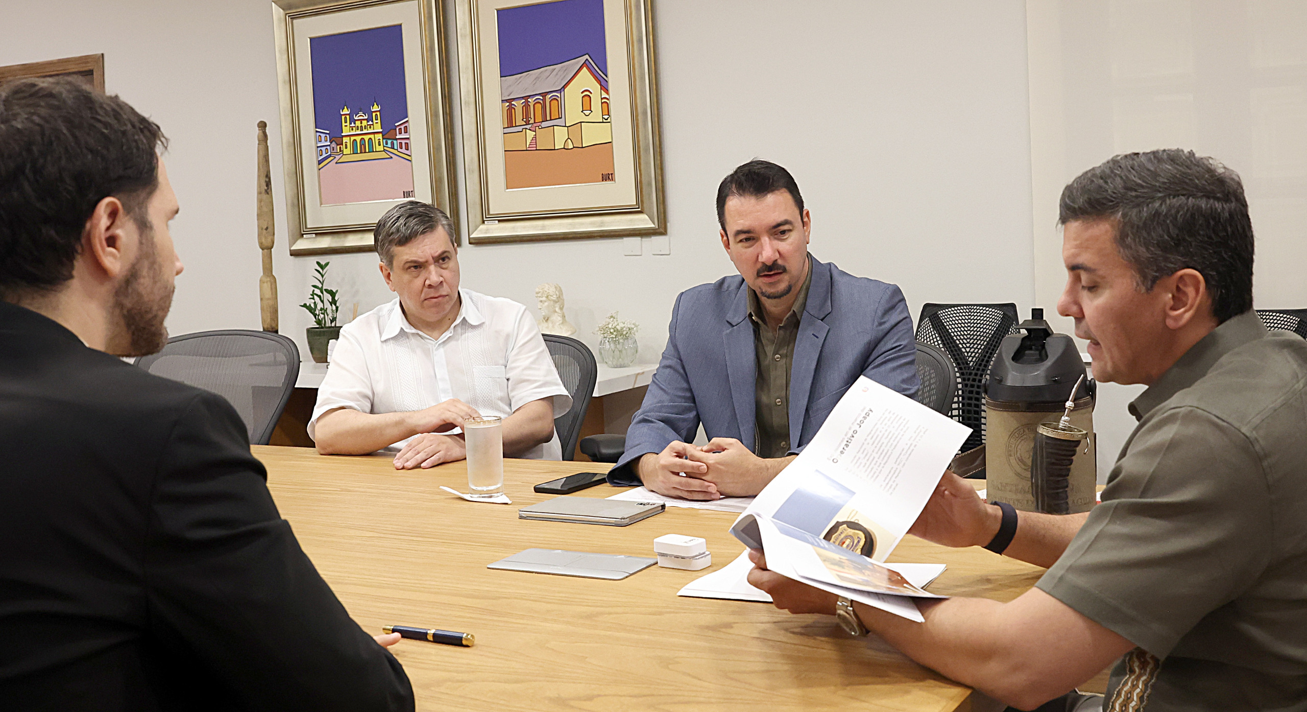 Presidente Peña  analizó planes de innovación tecnológica, seguridad y gestión integrada de fronteras