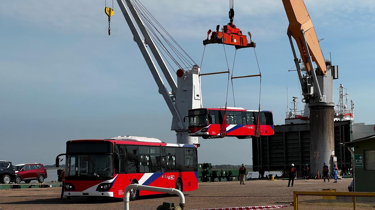 Los buses eléctricos ya están en Paraguay
