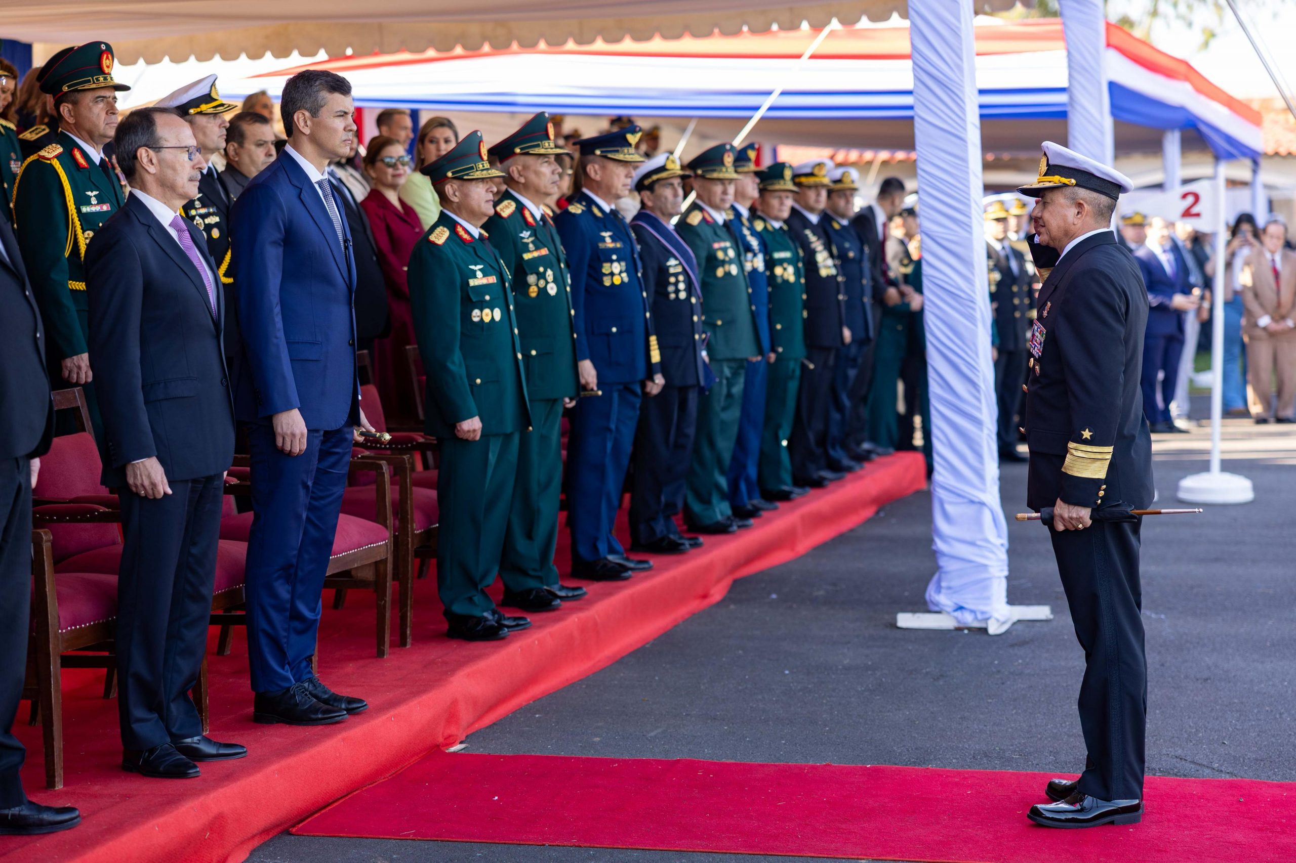Presidente Peña encabezó la conmemoración del Día de la Armada Paraguaya
