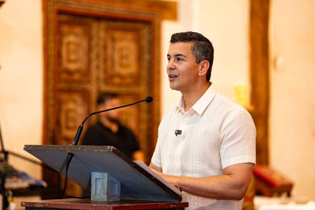 Anuncio restauración del Templo de Yaguarón