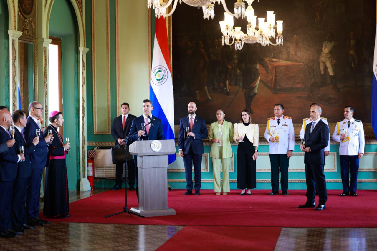 Presidente Peña encabezó el saludo del Cuerpo Diplomático por las fiestas de fin de año