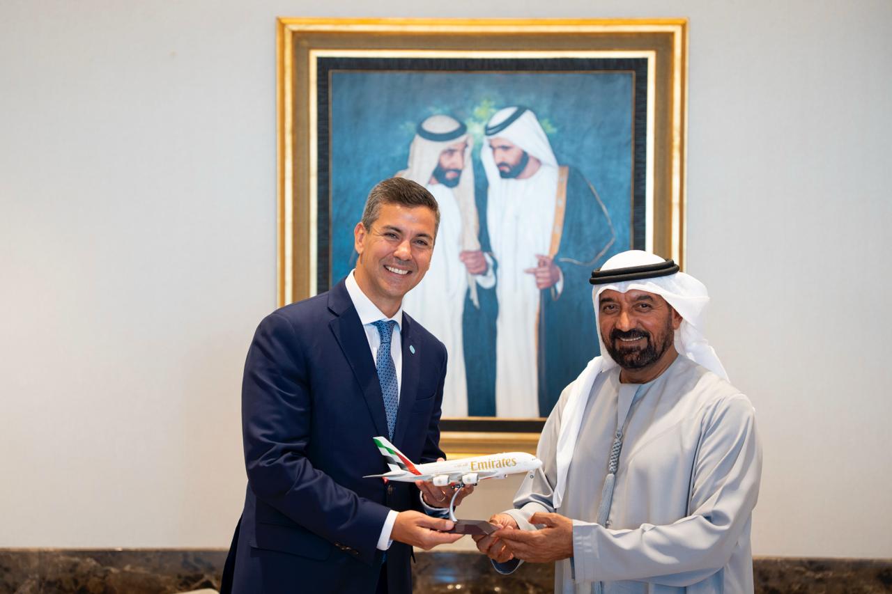 Reunión del Presidente Peña con el CEO de Emirates y Presidente de la Autoridad de Aviación Civil de Dubái