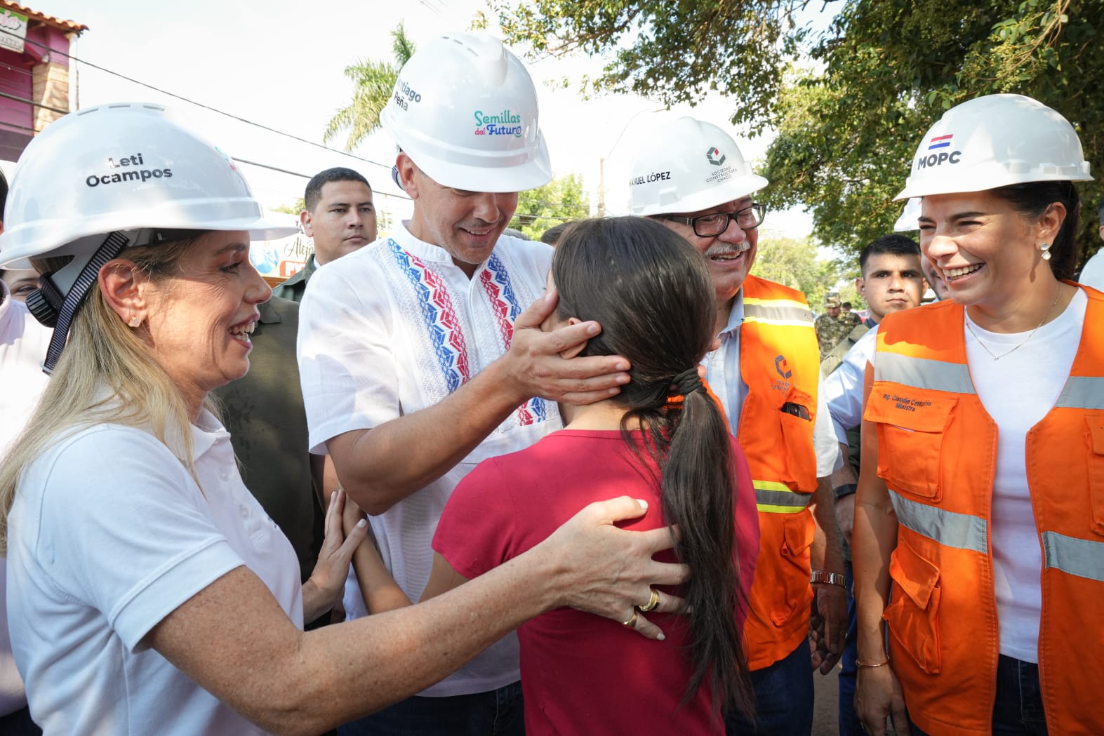 Presidente Peña verifica avance de obras de centros de primera infancia en Caazapá y Guairá