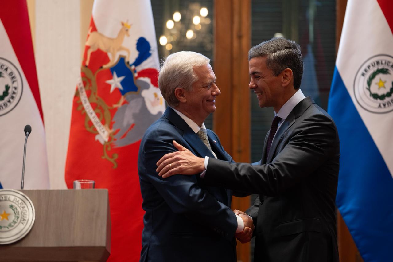 Presidentes Santiago Peña y José Antonio Kast reafirman agenda común para fortalecer la integración, el comercio y la seguridad regional Presidentes Santiago Peña y José Antonio Kast reafirman agenda común para fortalecer la integración, el comercio y la seguridad regional
